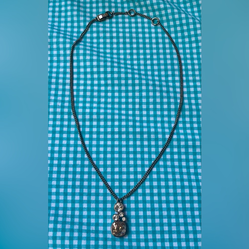 GIVENCHY 5 Crystal Pendant Necklace - Picture 3 of 8